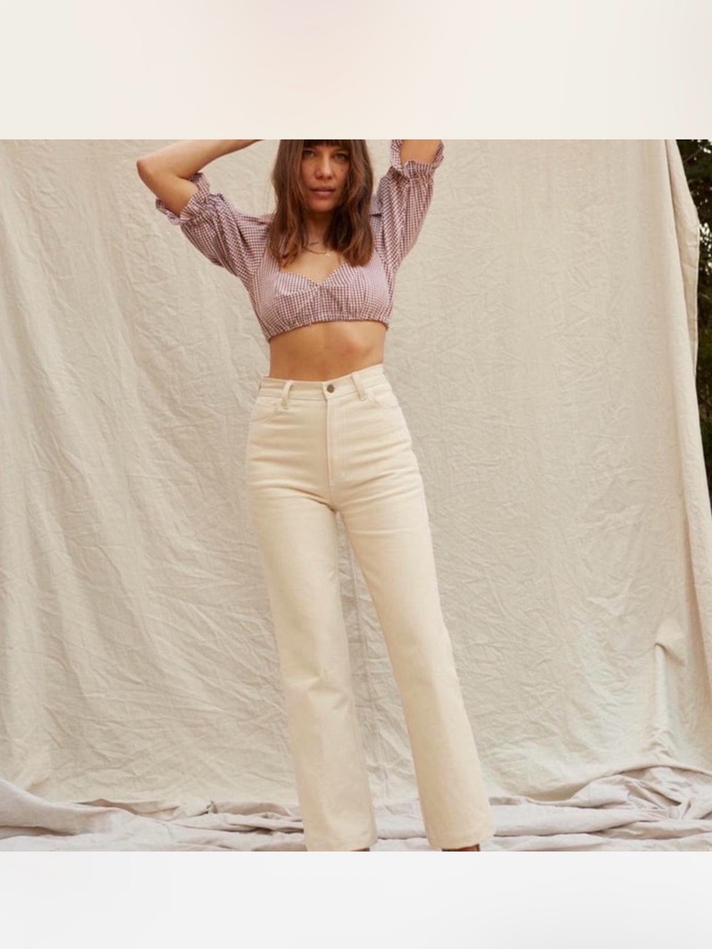 lykke wullf cream Fonda Jean Splattered - Size 4
